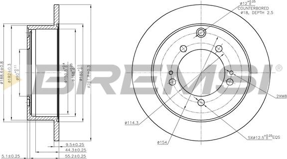 Bremsi CD7410S - Тормозной диск autospares.lv