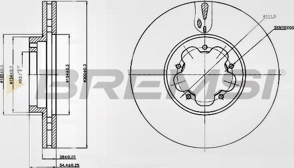 Bremsi CD7555V - Тормозной диск autospares.lv