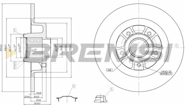 Bremsi CD7569S - Тормозной диск autospares.lv