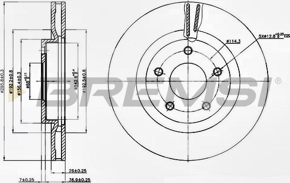 Bremsi CD7589V - Тормозной диск autospares.lv