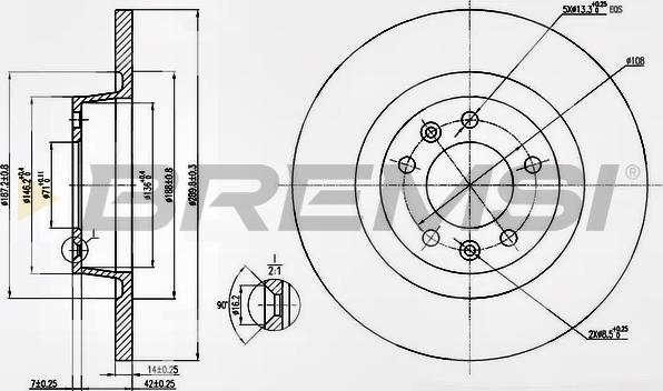 Bremsi CD7602S - Тормозной диск autospares.lv