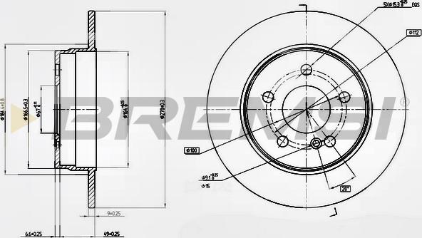 Bremsi CD7689S - Тормозной диск autospares.lv