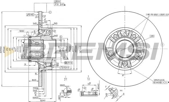 Bremsi CD7623S - Тормозной диск autospares.lv