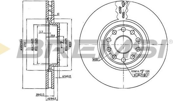 Bremsi CD7062V - Тормозной диск autospares.lv
