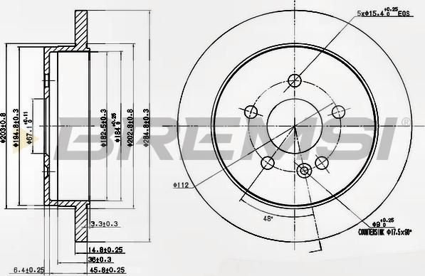 Bremsi CD7037S - Тормозной диск autospares.lv