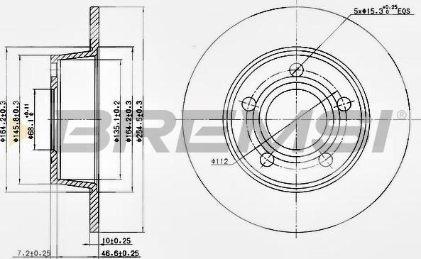 Bremsi CD7190S - Тормозной диск autospares.lv