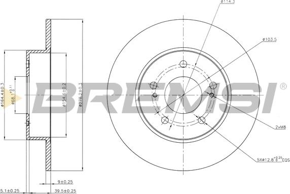 Bremsi CD7110S - Тормозной диск autospares.lv