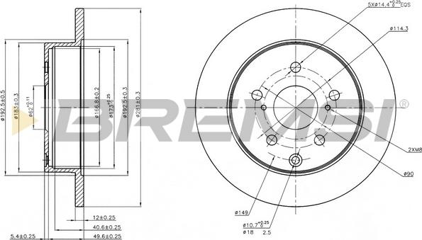 Bremsi CD7846S - Тормозной диск autospares.lv