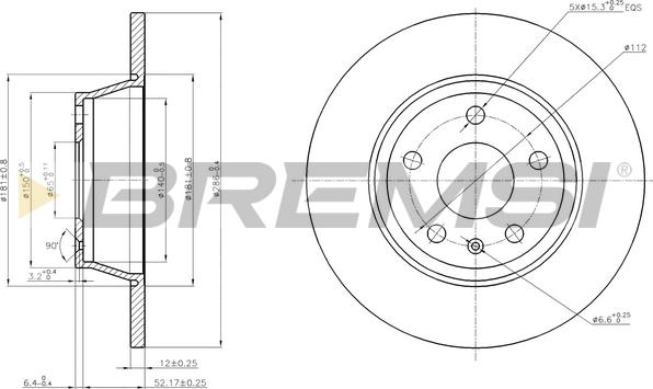 Bremsi CD7848S - Тормозной диск autospares.lv