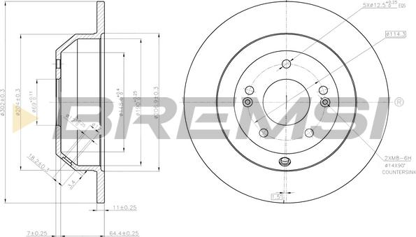 Bremsi CD7873S - Тормозной диск autospares.lv