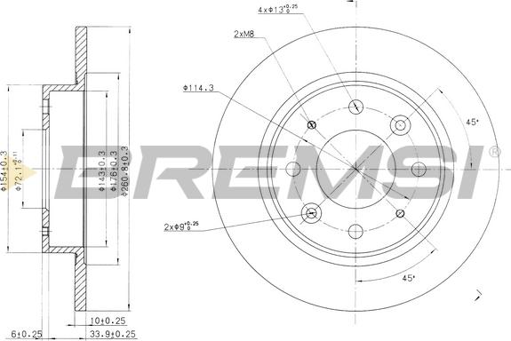 Bremsi CD7395S - Тормозной диск autospares.lv