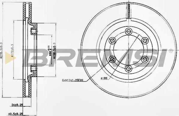 Bremsi CD7346V - Тормозной диск autospares.lv