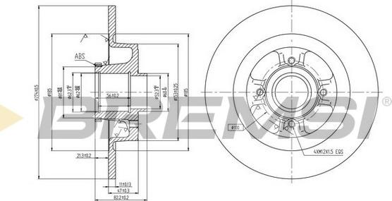 Bremsi CD7381S - Тормозной диск autospares.lv