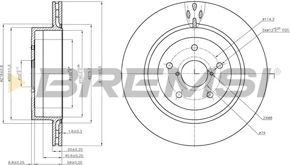 Bremsi CD7751V - Тормозной диск autospares.lv