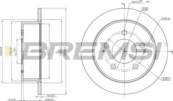 Bremsi CD7753S - Тормозной диск autospares.lv