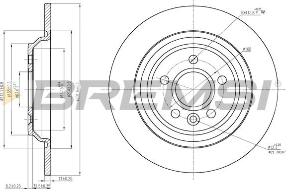 Bremsi CD7720S - Тормозной диск autospares.lv