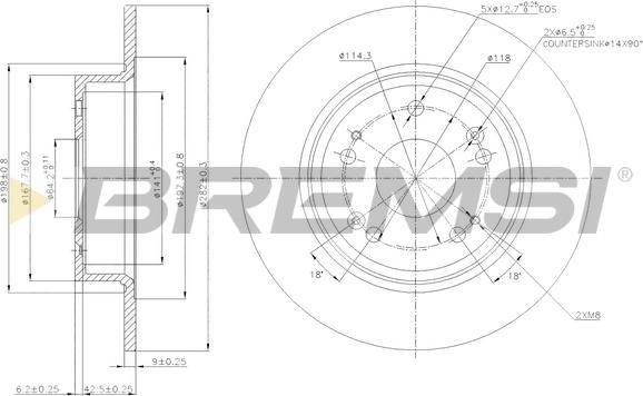 Bremsi CD7776S - Тормозной диск autospares.lv