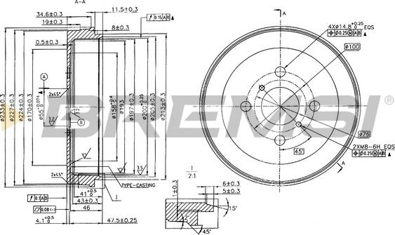 Bremsi CR5631 - Тормозной барабан autospares.lv