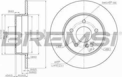 Bremsi DBA963S - Тормозной диск autospares.lv