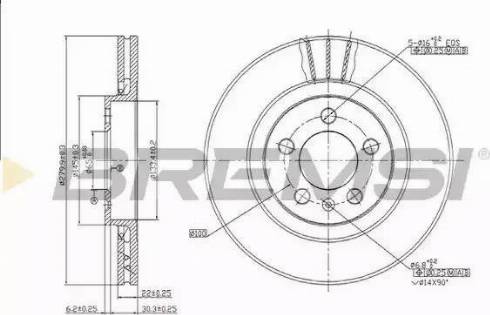 Bremsi DBA928V - Тормозной диск autospares.lv