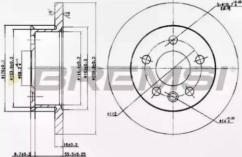 Bremsi DBA426S - Тормозной диск autospares.lv