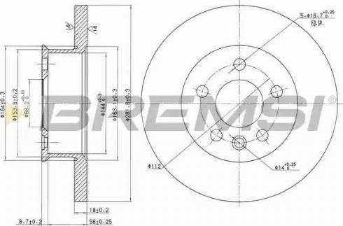 Bremsi DBA562S - Тормозной диск autospares.lv