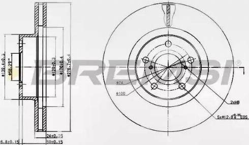 Bremsi DBA679V - Тормозной диск autospares.lv