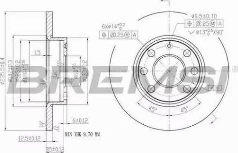 Bremsi DBA116S - Тормозной диск autospares.lv