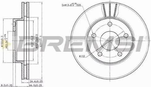 Bremsi DBA180V - Тормозной диск autospares.lv