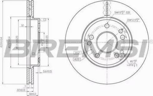 Bremsi DBA181V - Тормозной диск autospares.lv