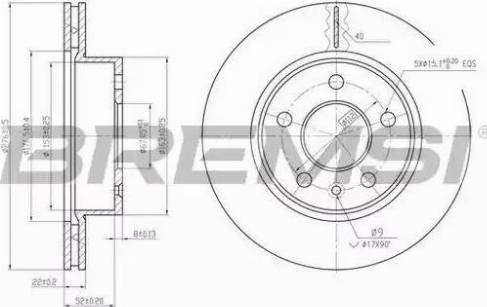 Bremsi DBA860V - Тормозной диск autospares.lv