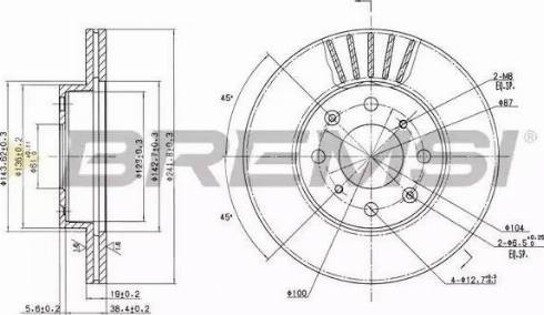 Bremsi DBA377V - Тормозной диск autospares.lv