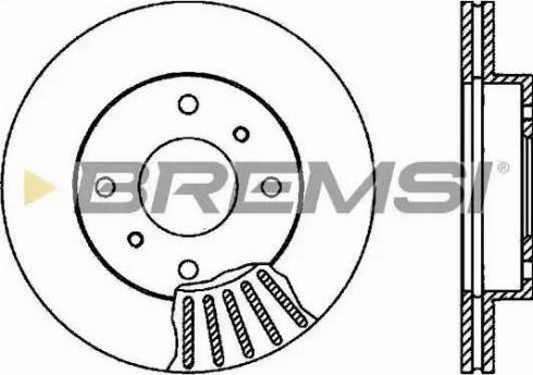 Bremsi DBA260V - Тормозной диск autospares.lv