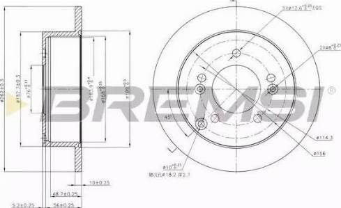 Bremsi DBB447S - Тормозной диск autospares.lv