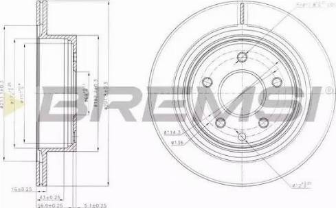 Bremsi DBB579V - Тормозной диск autospares.lv