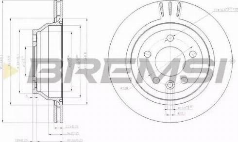 Bremsi DBB698V - Тормозной диск autospares.lv