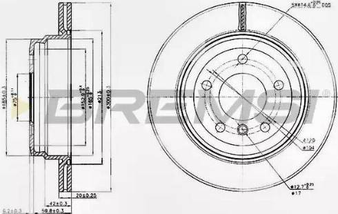 Bremsi DBB697V - Тормозной диск autospares.lv