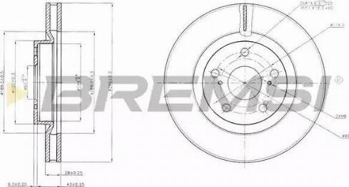 Bremsi DBB646V - Тормозной диск autospares.lv