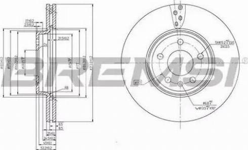 Bremsi DBB663V - Тормозной диск autospares.lv