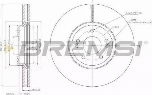 Bremsi DBB631V - Тормозной диск autospares.lv