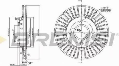 Bremsi DBB072V - Тормозной диск autospares.lv