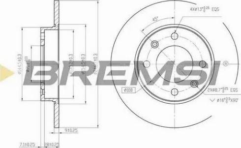 Bremsi DBB178S - Тормозной диск autospares.lv