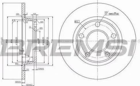 Bremsi DBB177S - Тормозной диск autospares.lv