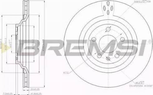 Bremsi DBB240V - Тормозной диск autospares.lv