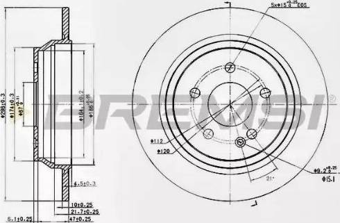 Bremsi DBB234S - Тормозной диск autospares.lv