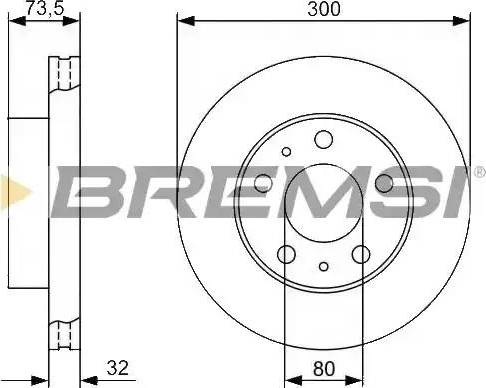 Bremsi DBB718V - Тормозной диск autospares.lv