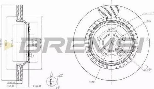 Bremsi DBB771V - Тормозной диск autospares.lv