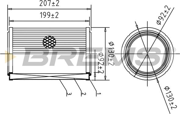 Bremsi FA1608 - Воздушный фильтр, двигатель autospares.lv