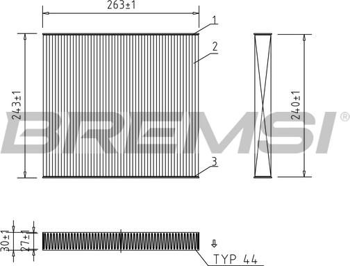 Bremsi FC0941 - Фильтр воздуха в салоне autospares.lv