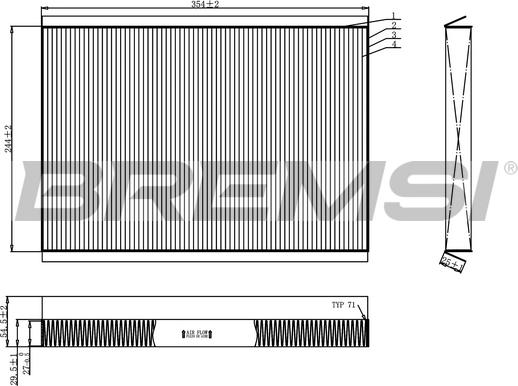 Bremsi FC0962 - Фильтр воздуха в салоне autospares.lv